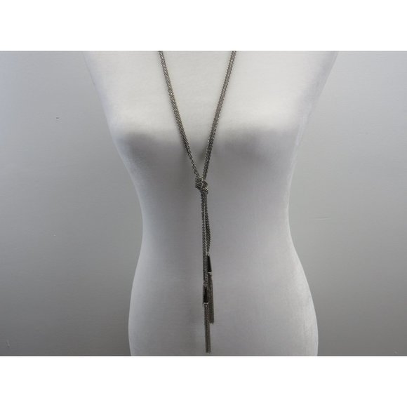 WHBM FULL LENGHT TWIST ROPE AND TASSEL NECKLACE - Picture 4 of 4